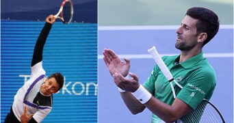 Mehmet Medjedovic and Novak Djokovic, 2022