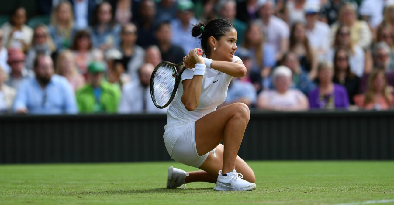 Emma Raducanu at Wimbledon, 2022
