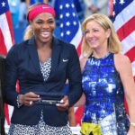Serena Williams and Chris Evert