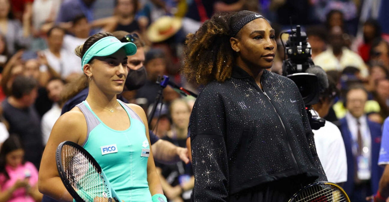 Danka Kovinic and Serena Williams, US Open 2022
