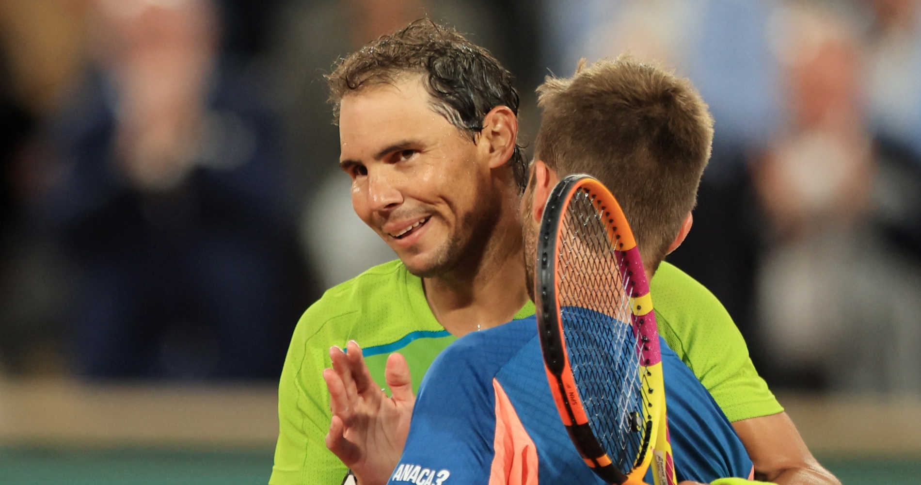 Rafael Nadal and Corentin Moutet, Roland-Garros 2022
