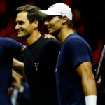Murray Djokovic Federer Nadal at the 2022 Laver Cup