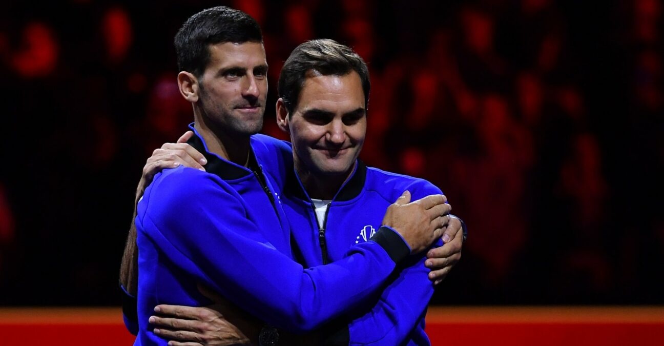 Djokovic and Federer Laver Cup