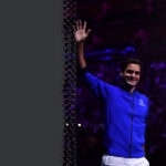 Roger Federer at the 2022 Laver Cup