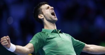 Novak Djokovic roar Turin