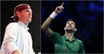 Taylor Fritz and Novak Djokovic, 2022