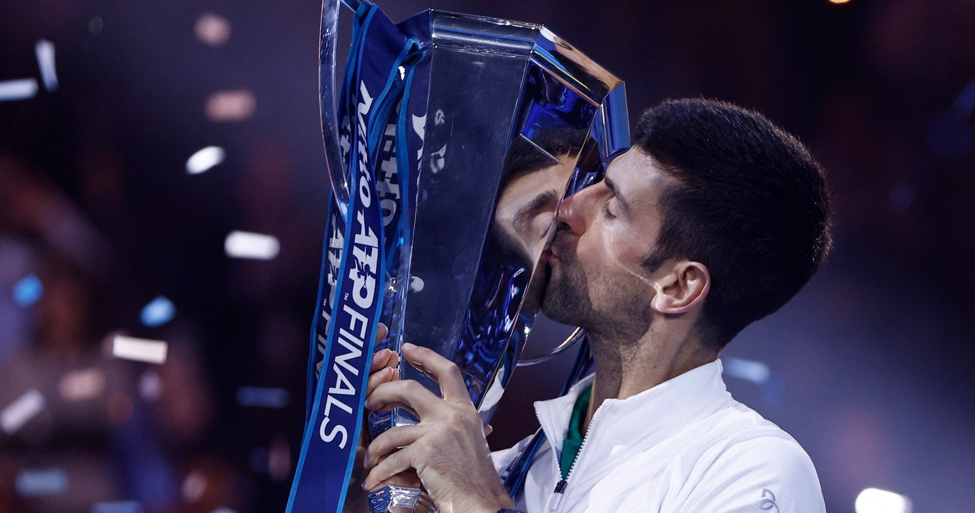 Novak Djokovic ATP Finals trophy