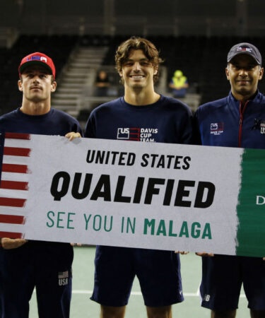 United States Davis Cup team in Glasgow