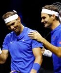 Nadal and Federer at the 2022 Laver Cup