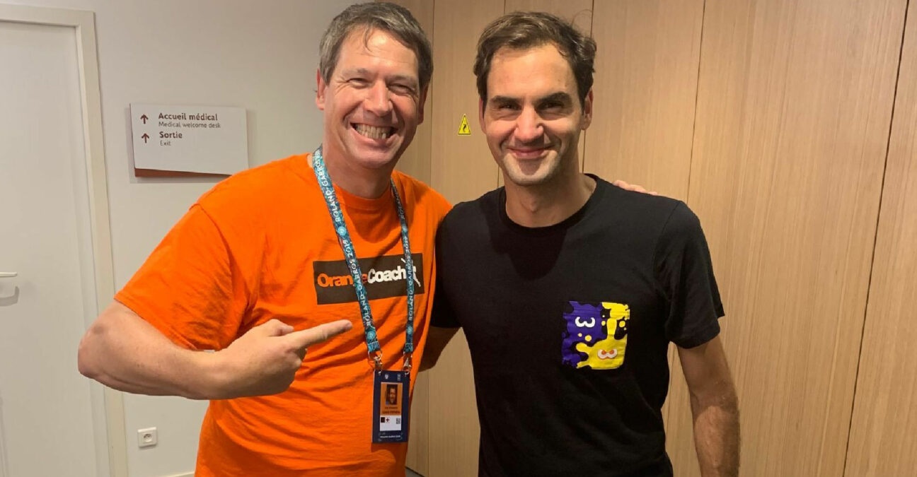 Roger Federer and Sven Groeneveld