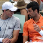 PTPA co-founders Djokovic and Pospisil play doubles at the 2023 Adelaide International