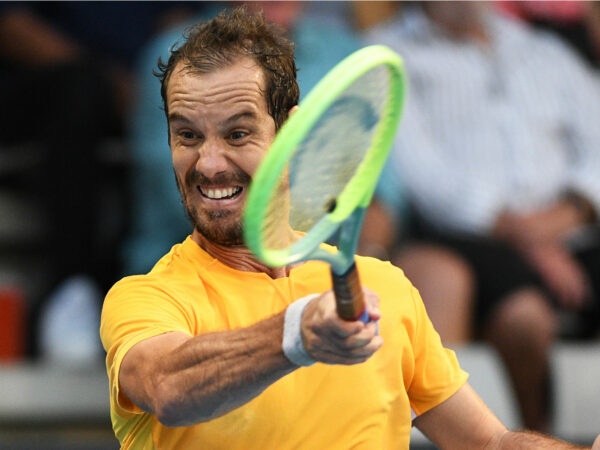 Richard Gasquet at the 2023 ASB Classic in Auckland