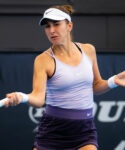 Belinda Bencic at the 2023 Adelaide International WTA tennis tournament