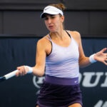 Belinda Bencic at the 2023 Adelaide International WTA tennis tournament