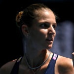 Karolina Pliskova at the 2023 Australian Open
