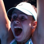 Magda Linette at the 2023 Australian Open
