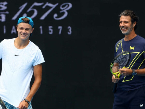 Holger Rune and Patrick Mouratoglou, 2023