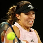 Jessica Pegula of the U.S. in action during her quarter final match at the 2023 Australian Open