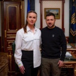 Elina Svitolina meets Ukrainian President Volodymyr Zelenskyy