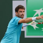Cameron Norrie hits a forehand during the 2023 BNP Paribas Open