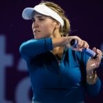 Sofia Kenin lors du tournoi WTA de Doha en 2022