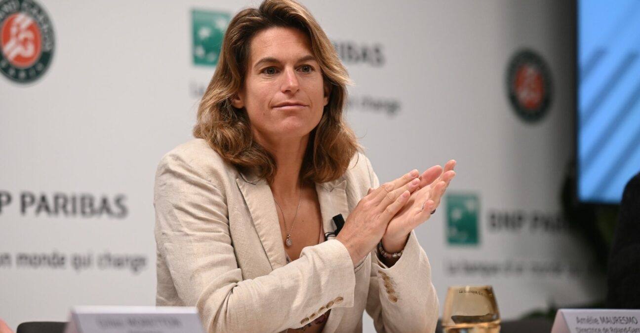 Amélie Mauresmo, conférence de presse Roland-Garros 2022