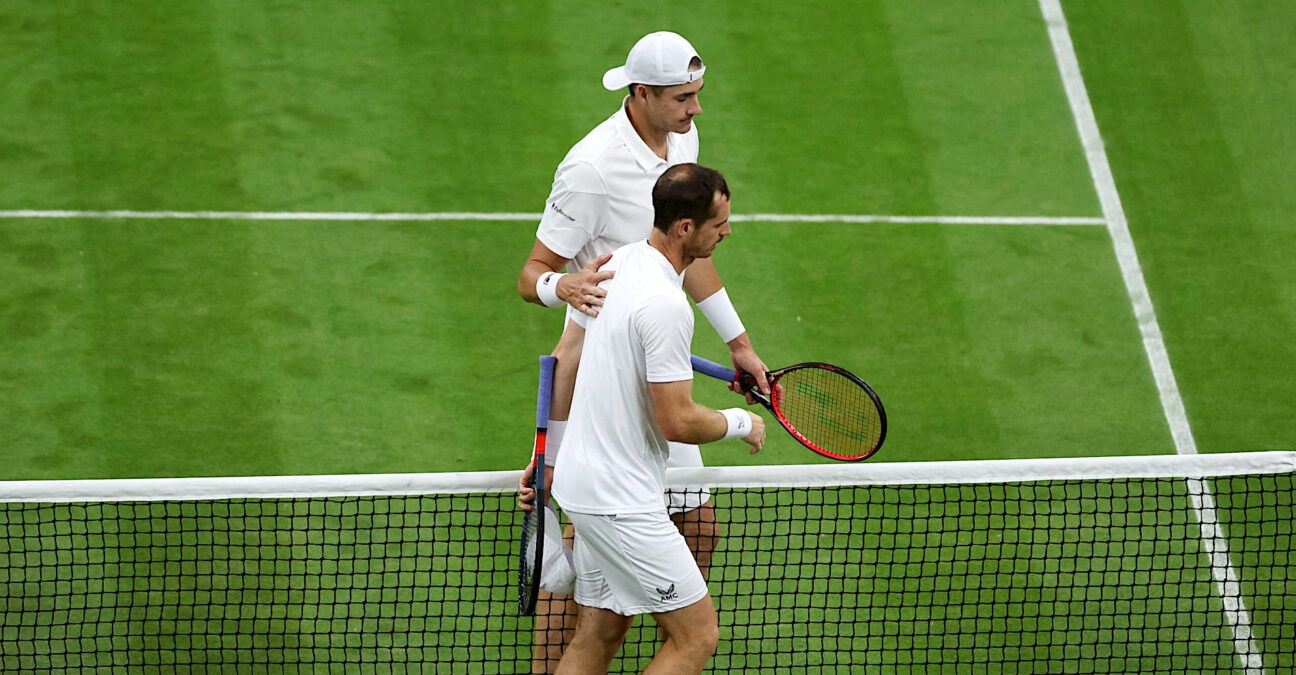 John Isner et Andy Murray, Wimbledon 2022