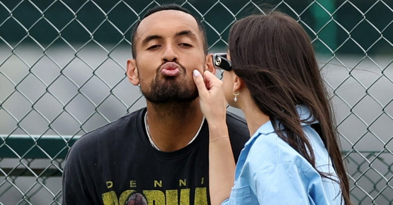 Nick Kyrgios et sa copine à Wimbledon 2022