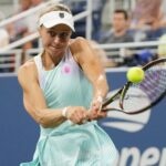 Liudmila Samsonova at the 2022 US Open in New York