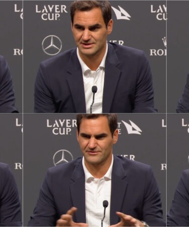 Roger Federer en conférence de presse, à Londres © Tennis Majors