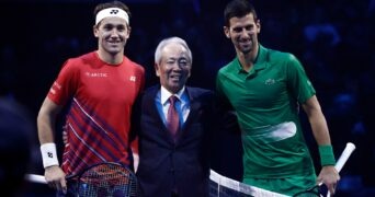 Casper Ruud et Novak Djokovic, ATP Finals 2022