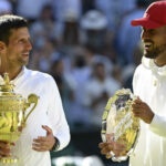 Novak Djokovic et Nick Kyrgios Wimbledon 2022