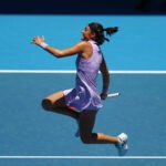 Caroline Garcia après son premier tour à l'Open d'Australie 2023