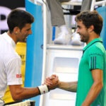 Novak Djokovic et Gilles Simon à l'Open d'Australie