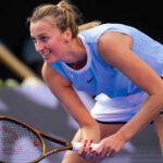 Petra Kvitova à l'entraînement à Doha