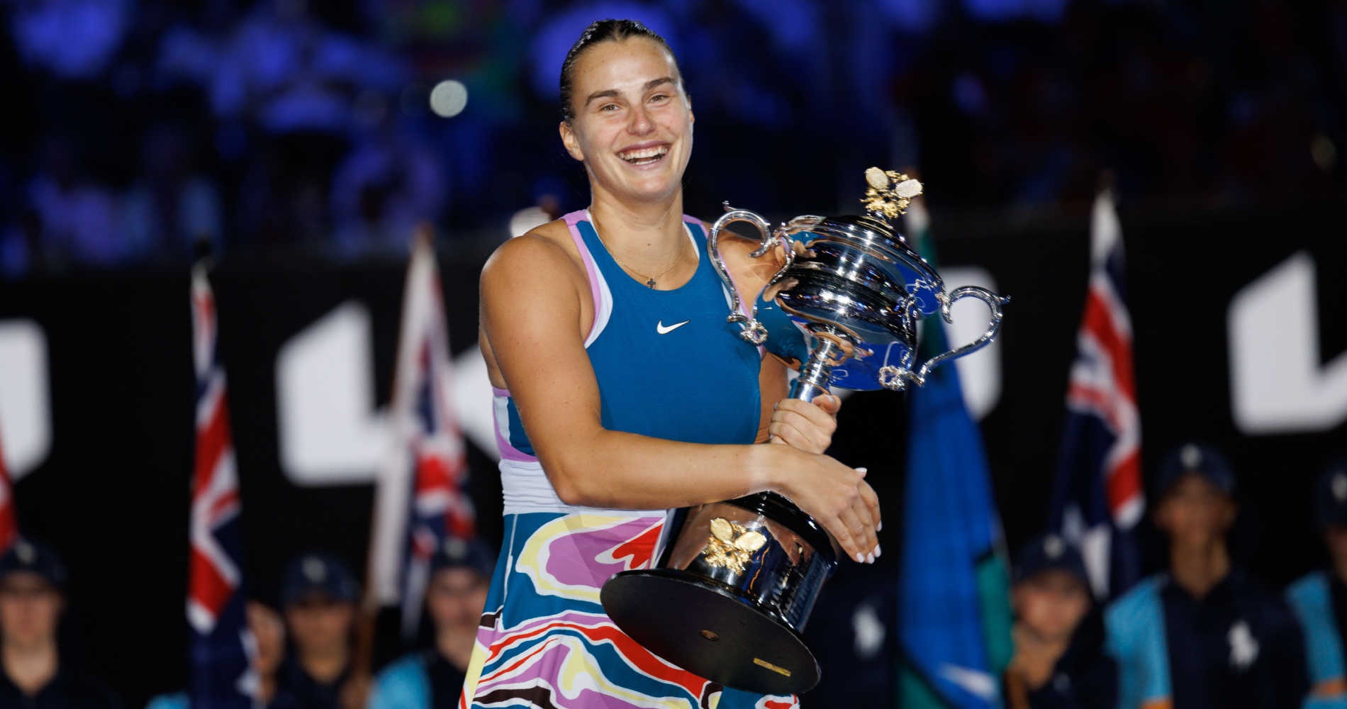 Sabalenka carried by her Australian emotion