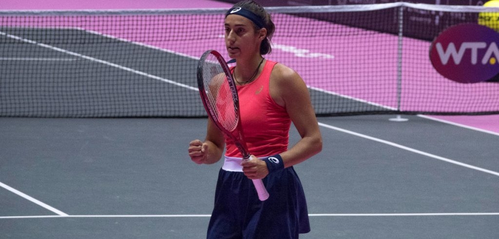 Caroline Garcia during Lyon's tournament