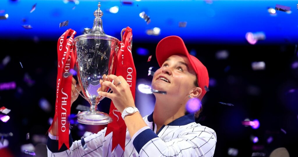 Ashleigh Barty at the WTA Finals in 2019