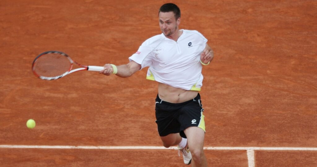 Robin Söderling at Roland-Garros in 2009