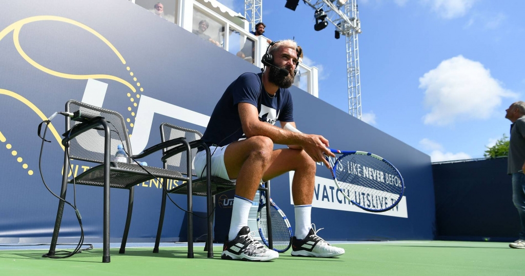 Benoît Paire at the Mouratoglou Academy preparing for the UTS