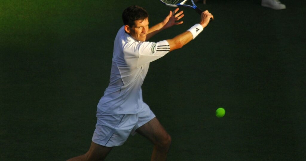 Tim Henman at Wimbledon in 2007