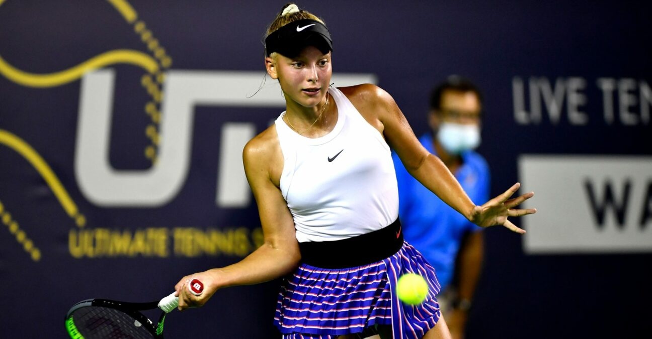 Fruhvirtova wins her first match on WTA Tour - aged 14