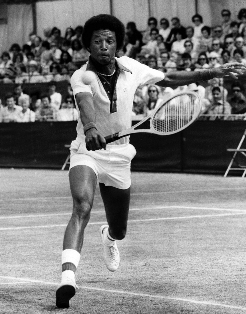 Arthur Ashe in June 1975