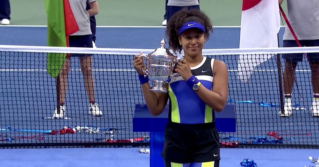 Naomi Osaka US Open trophy