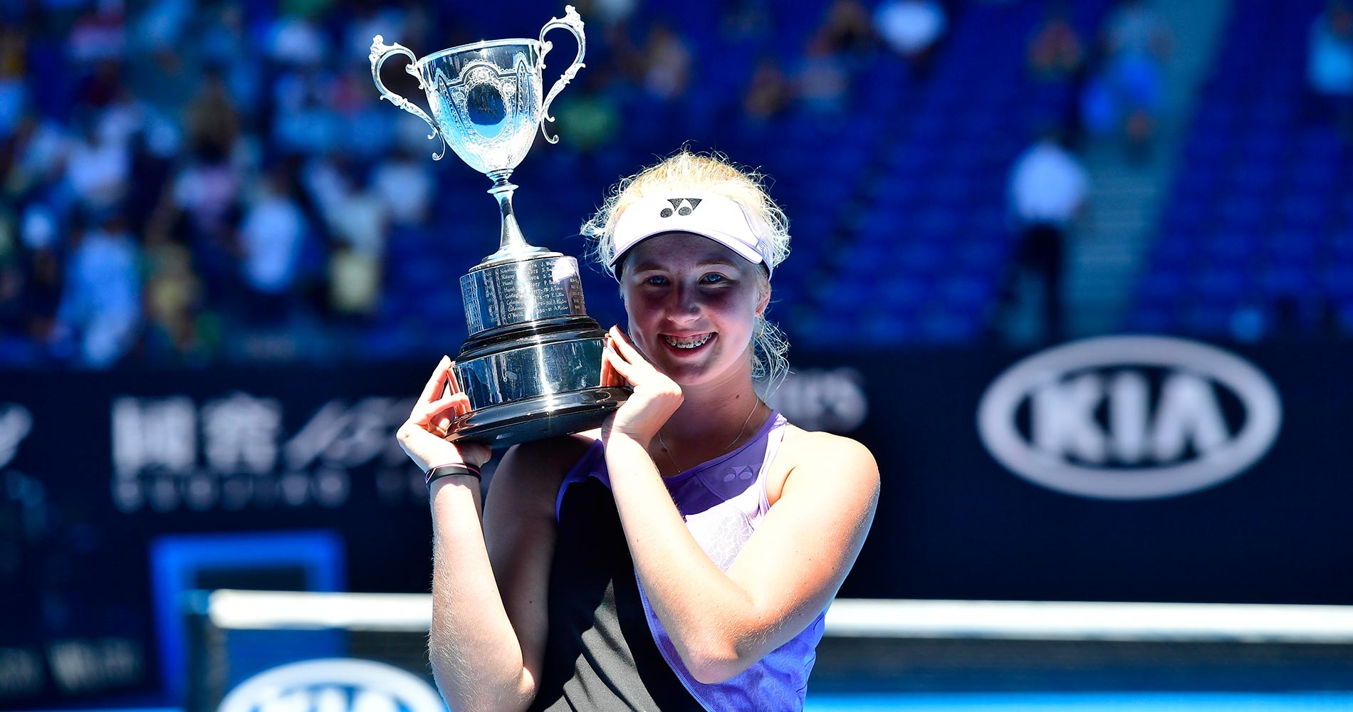 Clara Tauson at Australian Open Juniors 2019