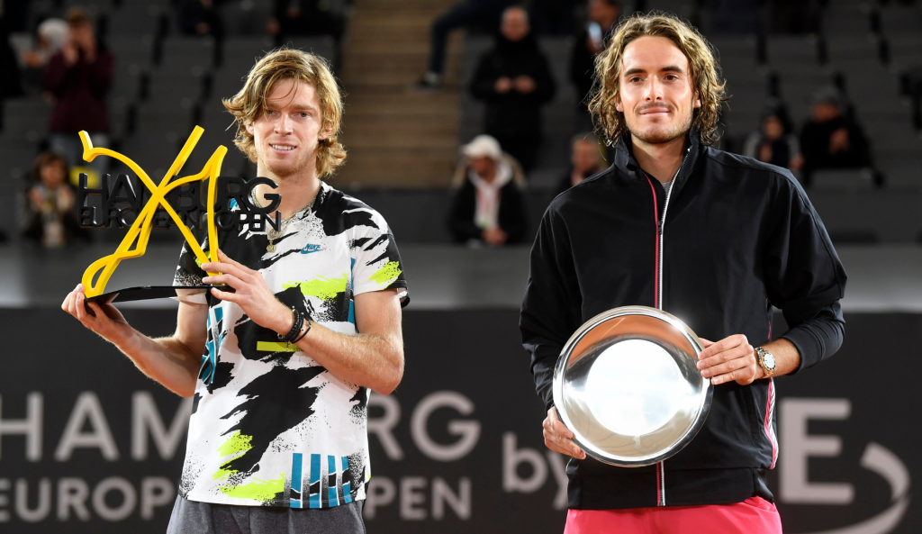 Andrey Rublev et Stefanos Tsitsipas - Hambourg 2020