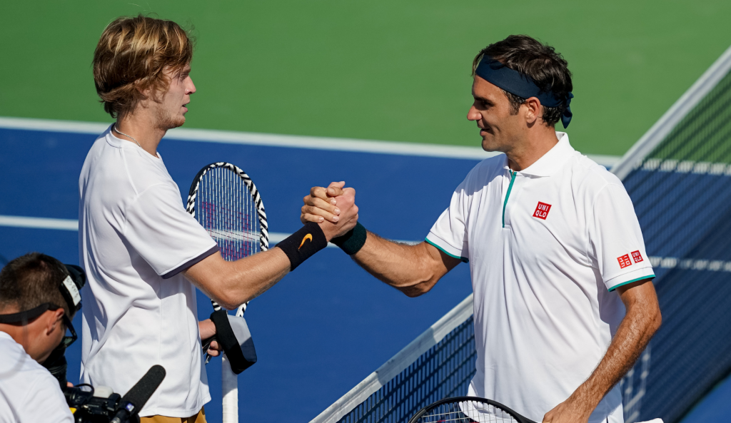 Andrey Rublev et Roger Federer - Cincinnati 2019