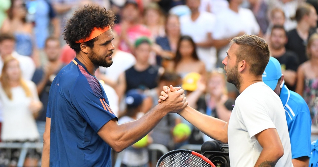 Jo-Wilfried Tsonga & Dan Evans, Australian Open, 2017