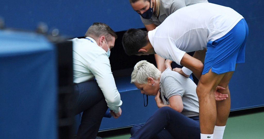 Djokovic disqualification US Open