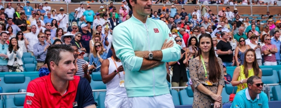 Isner and Federer, Miami 2019